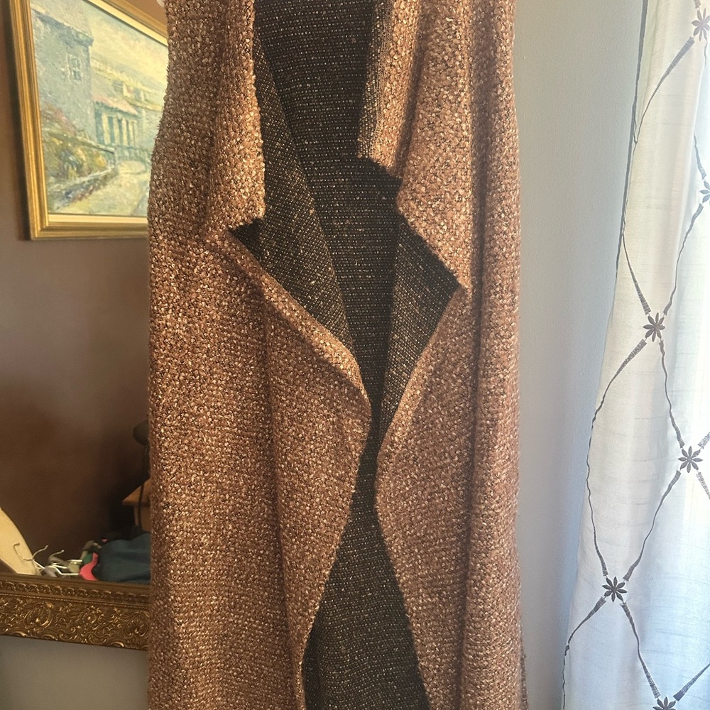 Faith & Zoe Brown Open Front duster